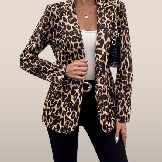 Yara – Blazer met Luipaardmotief