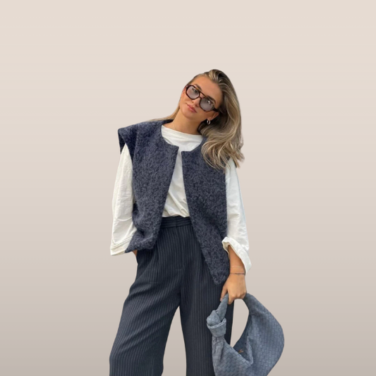 Gebreide mouwloze gilet – Warme laag met een nonchalante look